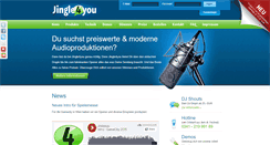 Desktop Screenshot of jingle4you.de